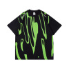 Graffiti printing men's summer new embroidery loose short sleeves 91