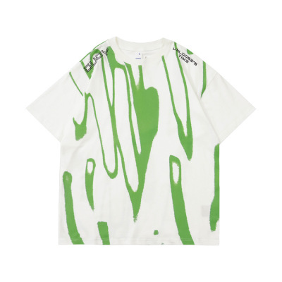Graffiti printing men's summer new loose short sleeves 90