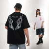 High Street T-Shirt Men's Appliqué Small Neck Short Sleeves 142