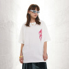 High Street T-Shirt Men's Appliqué Small Neck Short Sleeves 142