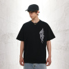 High Street T-Shirt Men's Appliqué Small Neck Short Sleeves 142