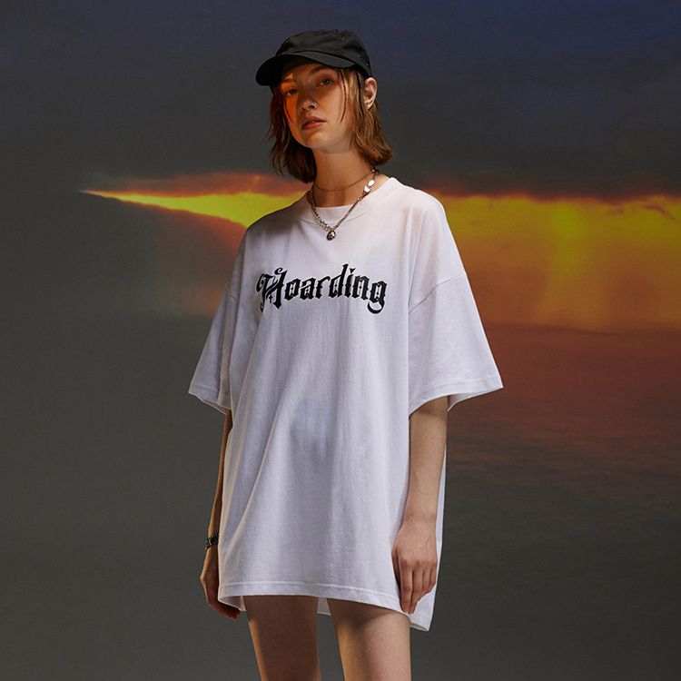 Hip-hop national tide t-shirt blooming and withering short sleeves 113