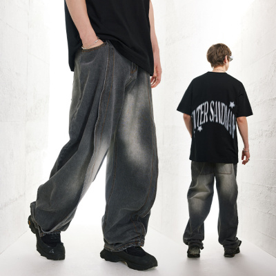 Jeans American style high street ins style loose pants 82
