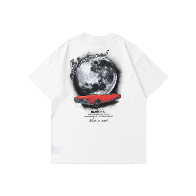 Men's and women's same car night travel print oversize short-sleeved men's 144