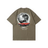 Men's and women's same car night travel print oversize short-sleeved men's 144