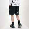 New sports style shorts street retro black five-point pants 81