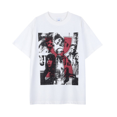 Personalized American high street men and women with the same style ins cotton t 136