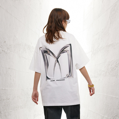 Retro half-sleeved European and American high street trendy brand short sleeves 95