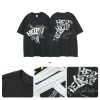 Retro style street personality loose round neck letter print t-shirt men 85