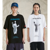 Short-sleeved men's loose ins street hip-hop ghost character T-shirt 104