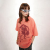 Short-sleeved printed air-eye technology new color trendy half-sleeves 87
