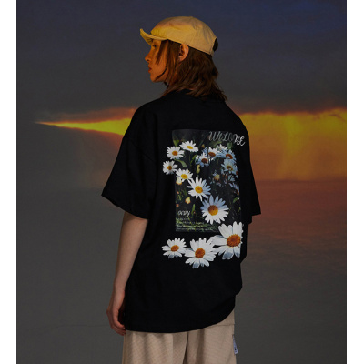Spring and summer new hip-hop t-shirt personality short sleeves 106