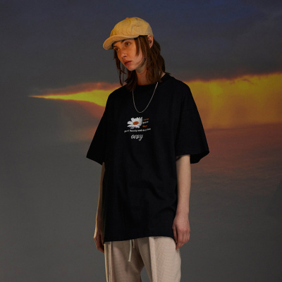 Spring and summer new hip-hop t-shirt personality short sleeves 106