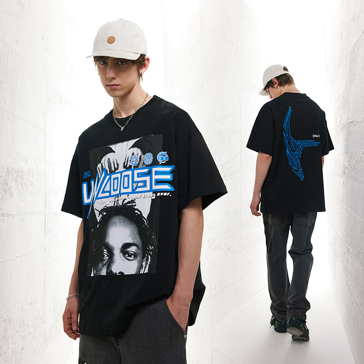 Street half sleeve European and American 230g heavy short sleeve 135