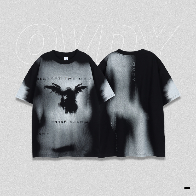 European and American high street small neckline round neck short sleeves 149