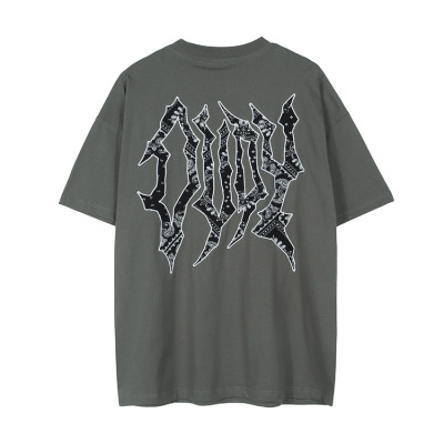 New Arrival T-shirt Retro Style Street Big Print Version Half Sleeve Fashion 154