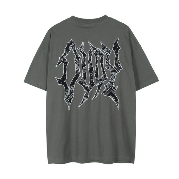New Arrival T-shirt Retro Style Street Big Print Version Half Sleeve Fashion 154