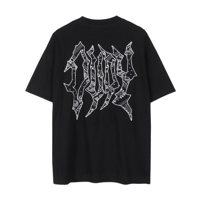 New Arrival T-shirt Retro Style Street Big Print Version Half Sleeve Fashion 154