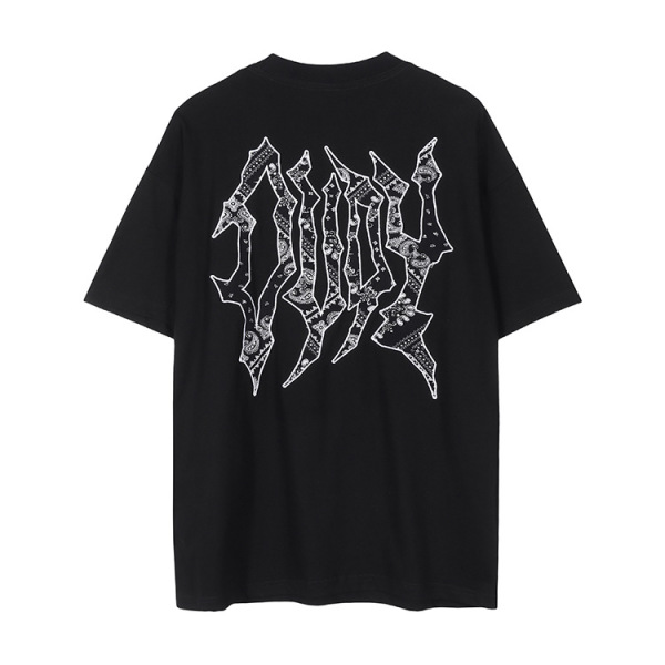New Arrival T-shirt Retro Style Street Big Print Version Half Sleeve Fashion 154