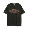 Short-sleeved letter foam craft solid color loose-fitting t-shirt 151