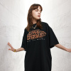Short-sleeved letter foam craft solid color loose-fitting t-shirt 151