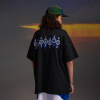 Simple men's niche design letter printing round neck bottoming short sleeves 150