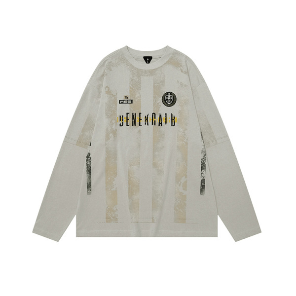 Autumn and winter retro print long sleeves 162