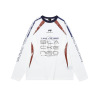 Combed cotton crew neck long sleeves sports loose 163