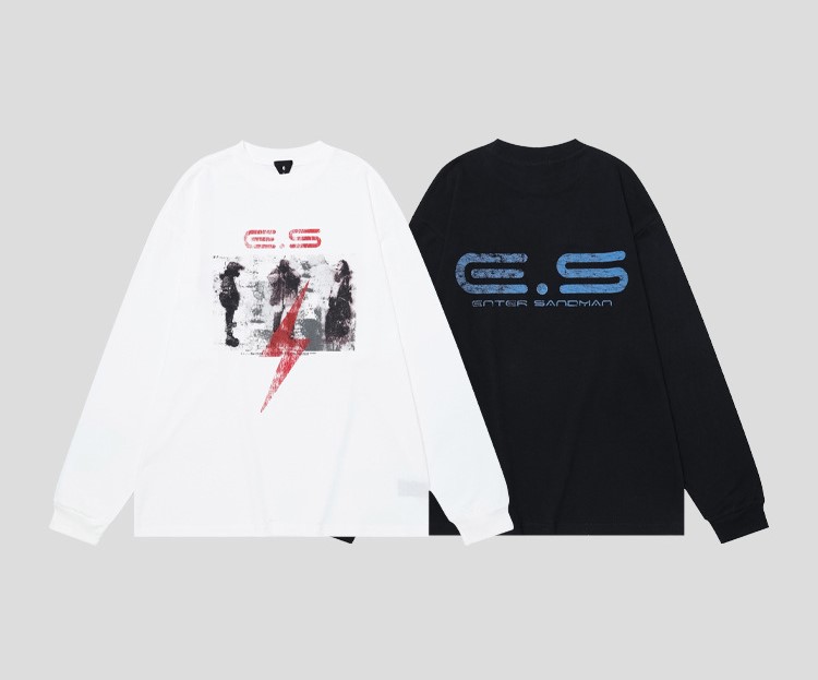 Street letter print casual turtleneck long sleeves 165