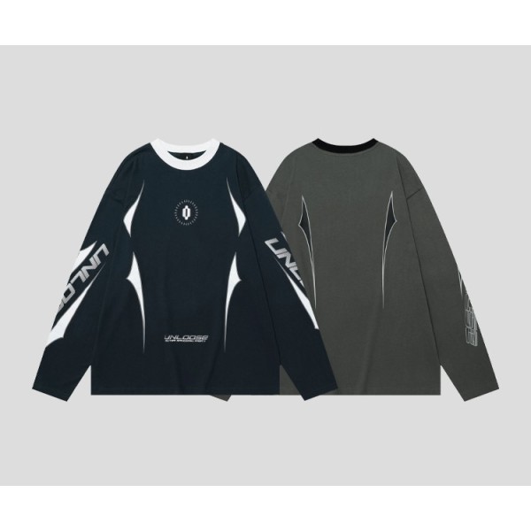 Street print crew neck drop shoulder T-Shirt 164