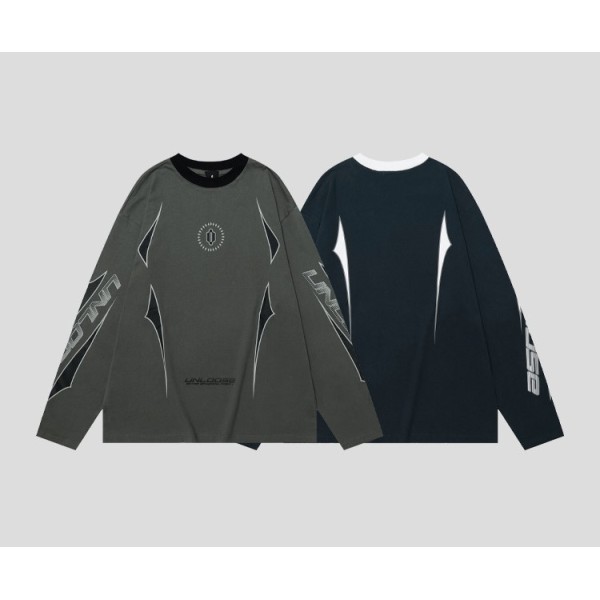 Street print crew neck drop shoulder T-Shirt 164